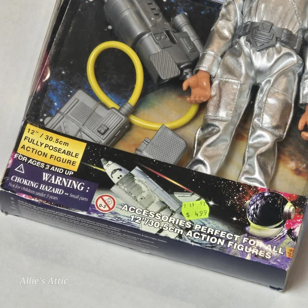 Vintage Power Team Astronaut Doll Action Figure 80s 90s Outer Space Toy 12